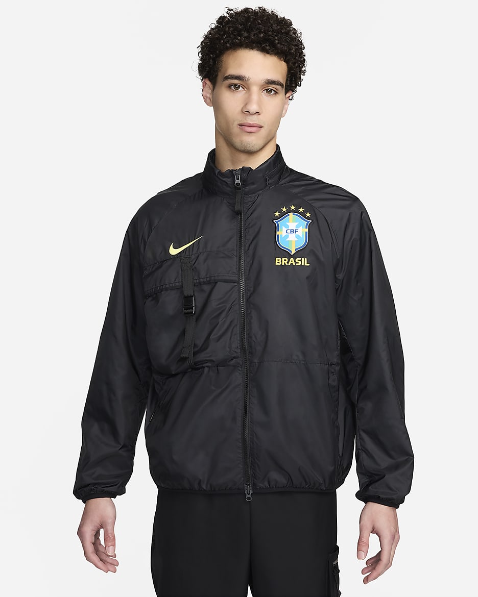 Brazil Men s Nike Soccer Halo Jacket